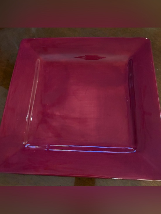 Artamino Other - Artimino Ciao II Burgundy Square Dinner Plate 11 3/8" Replacement Earthenware
